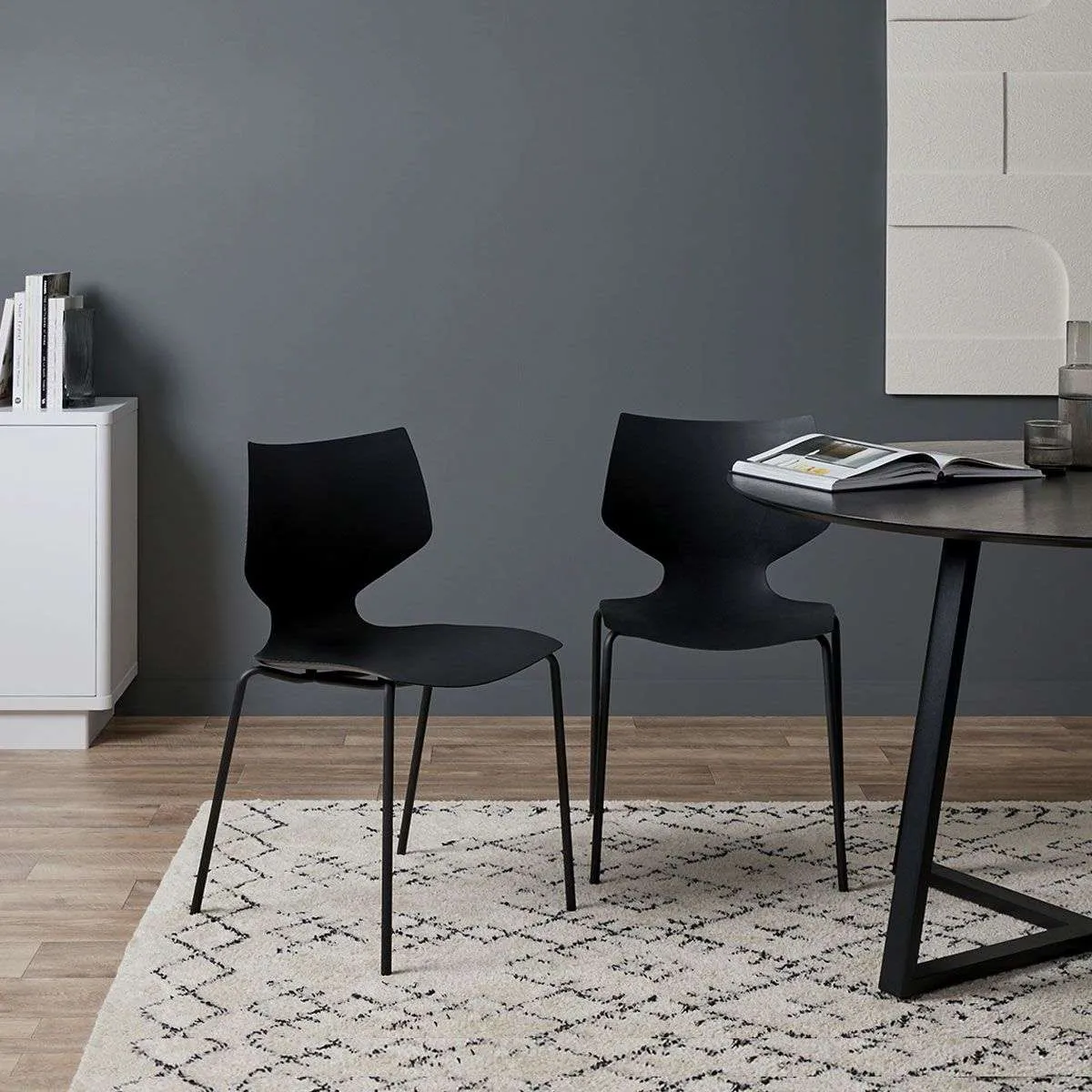 Avalon Natural Four Seater Dining Set Mocka