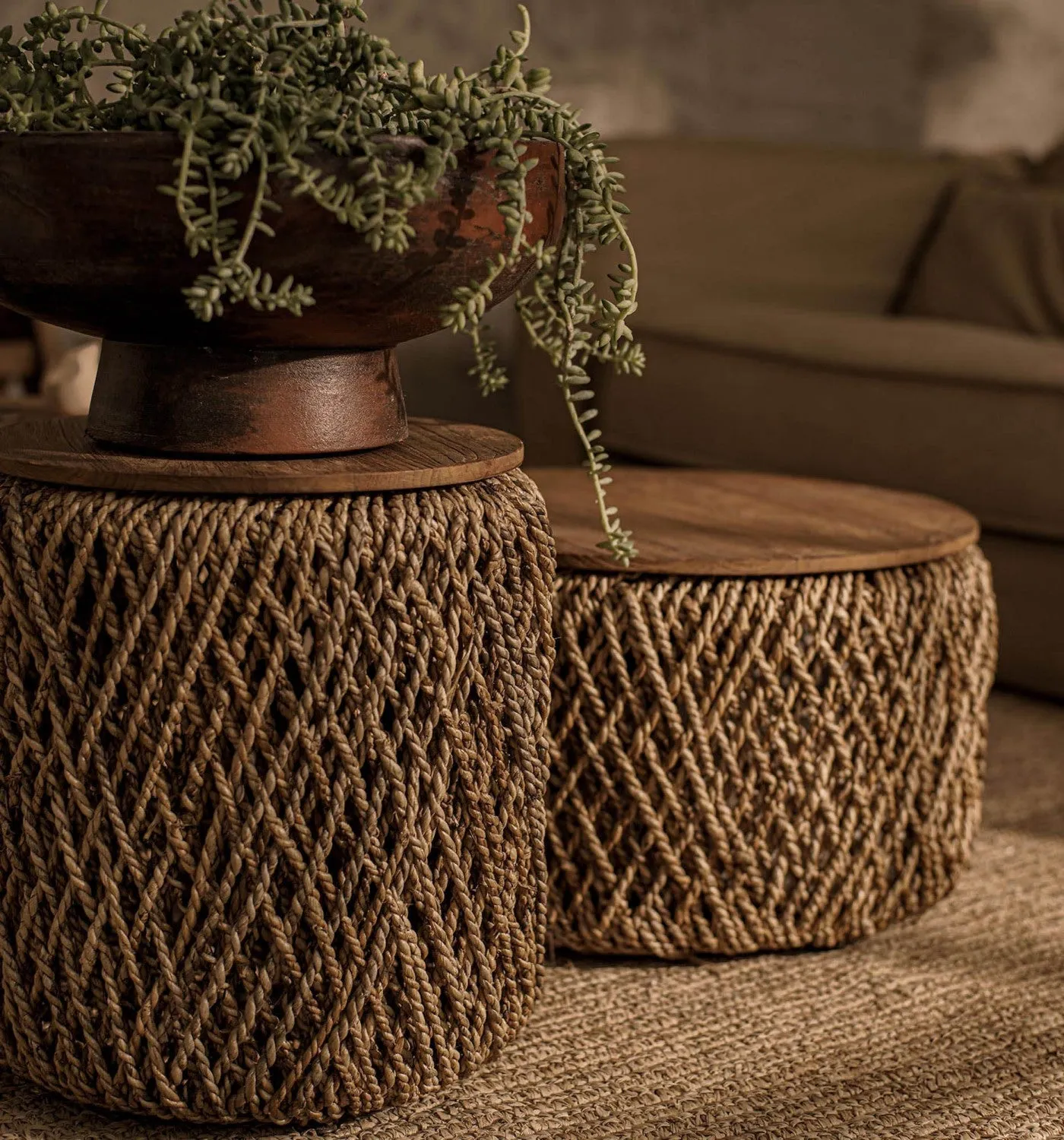 Bayan Knut Large Side Table - Brown