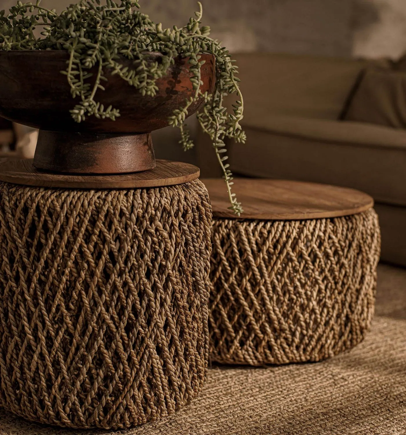 Bayan Knut Side Table - Brown