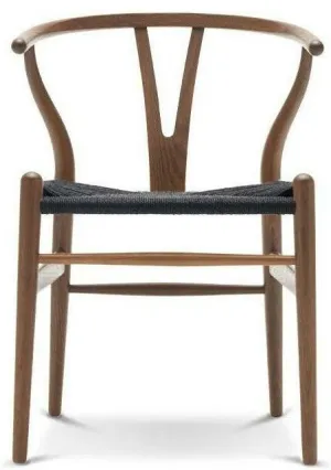 Carl Hansen Ch24 Wishbone Chair, Oak Smoked Oil/Black Cord