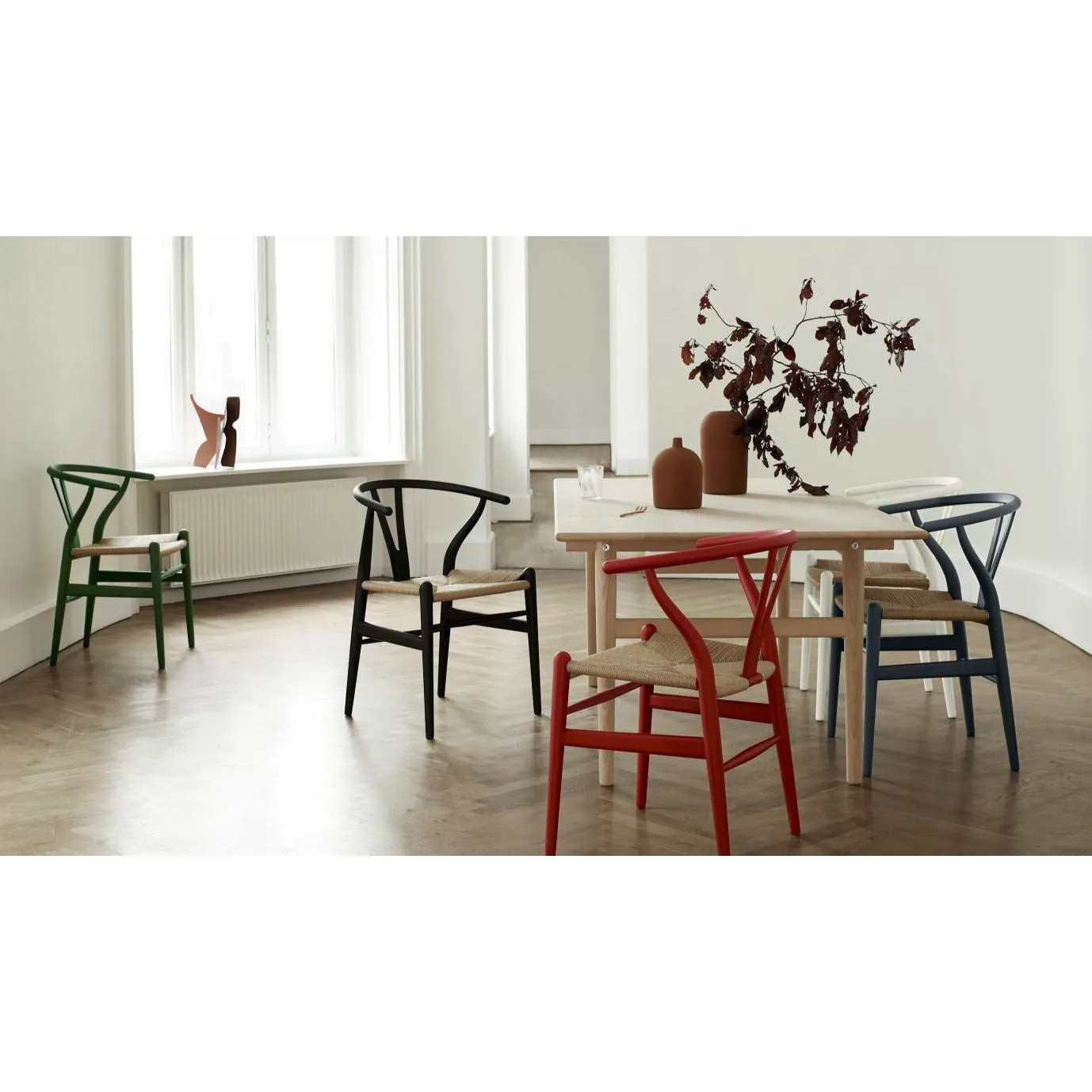 Carl Hansen Ch24 Wishbone Chair Special Edition, Beech Special Edition, Soft Gray