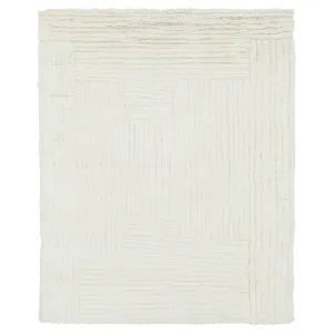 Cream Moroccan Wool Rug - 8' x 10'