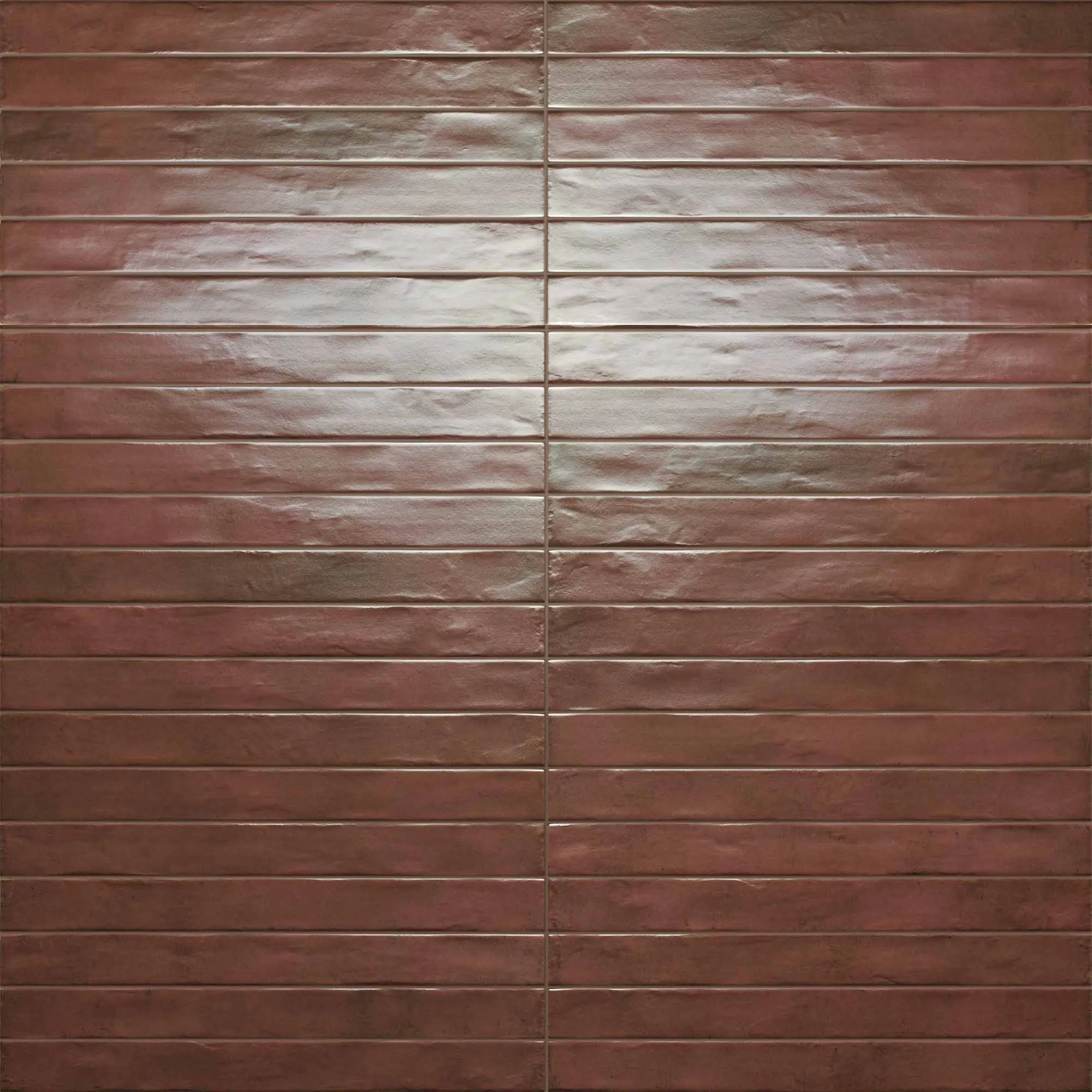 Denver Red Porcelain Tile 4.8x45cm Matt