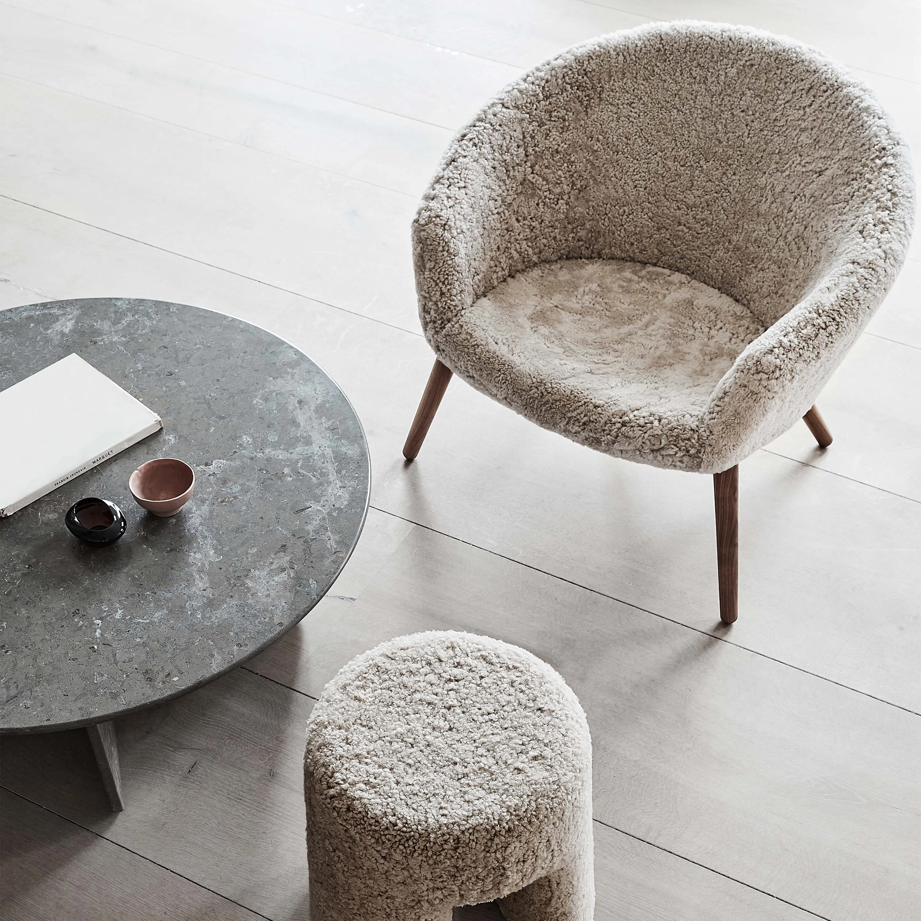 Ditzel Sheepskin Lounge Chair