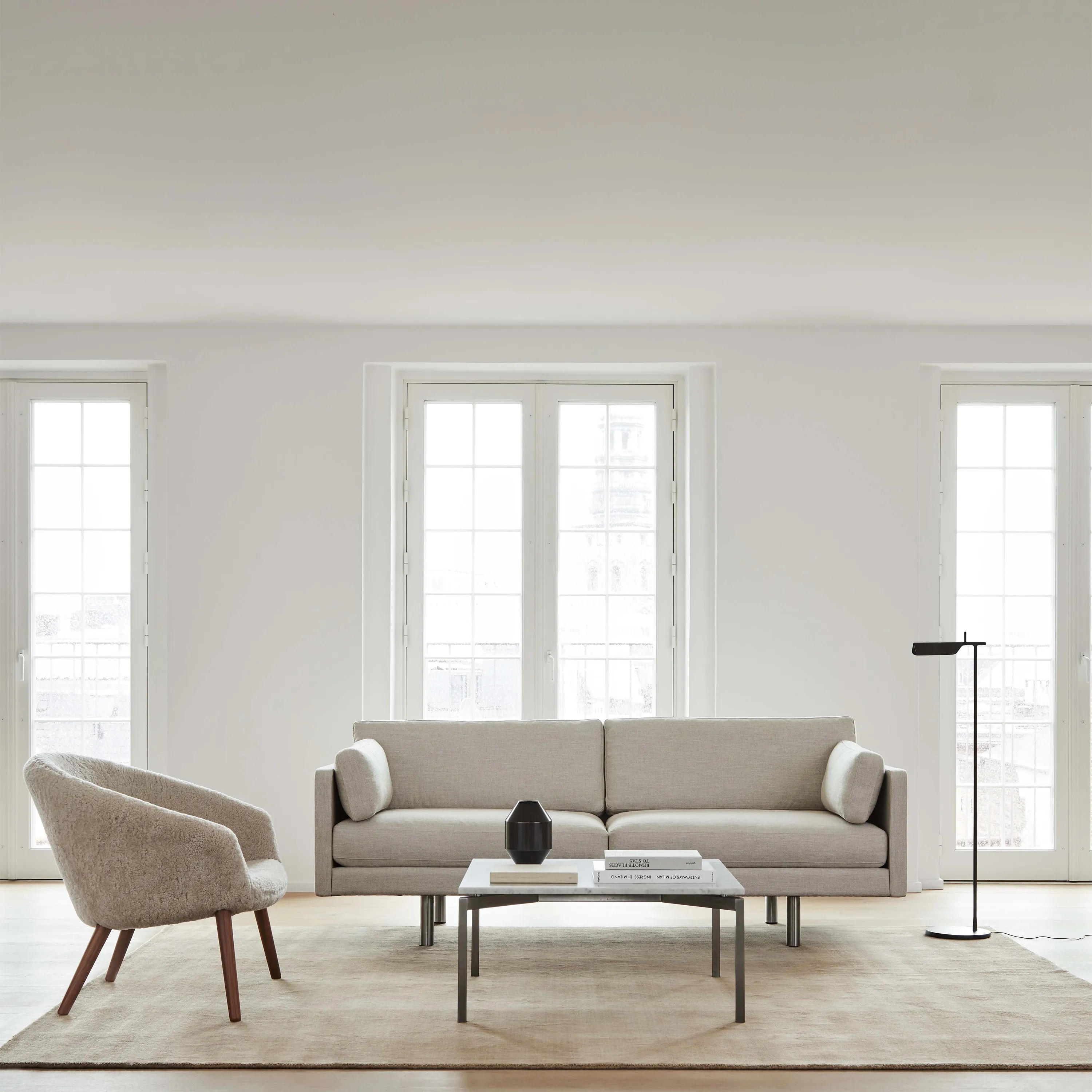 Ditzel Sheepskin Lounge Chair