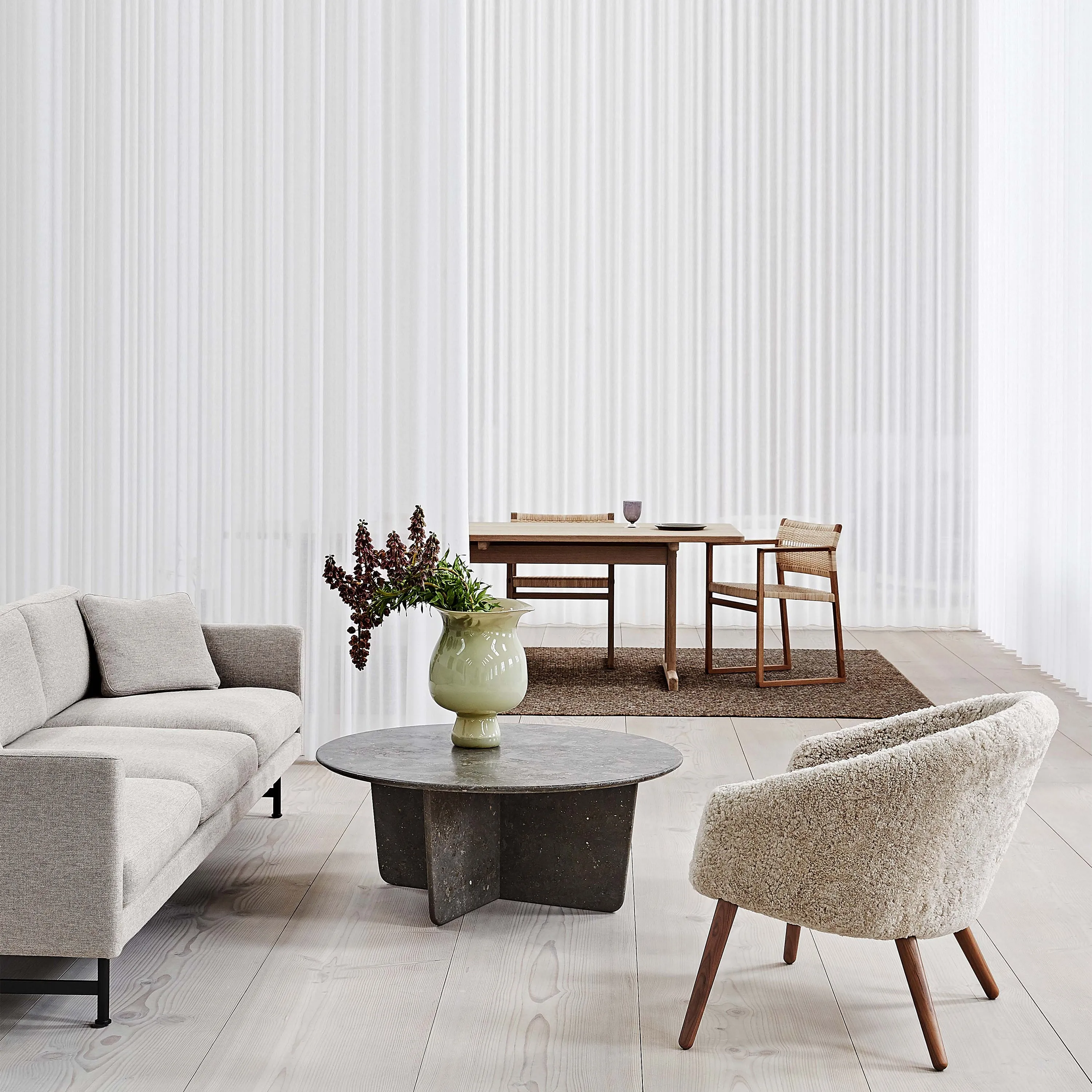 Ditzel Sheepskin Lounge Chair
