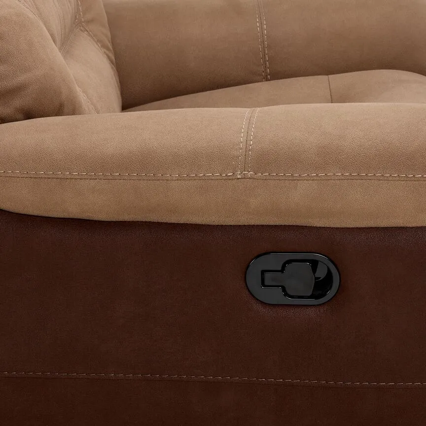 Doley Recliner - Two-tone Brown