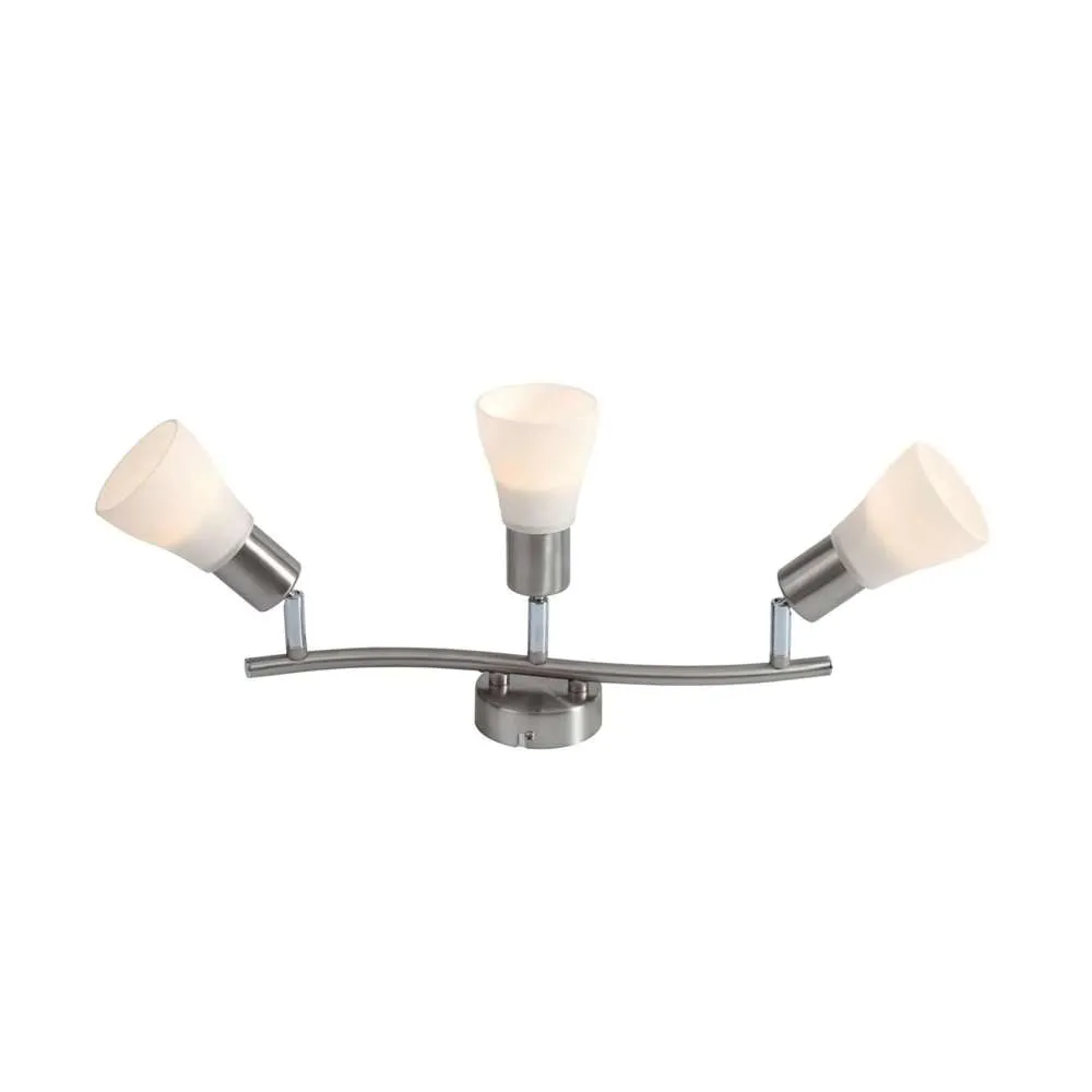 Ecolife Trio Spotlight A-Series GU10 Brushed Chrome w/ Lamp