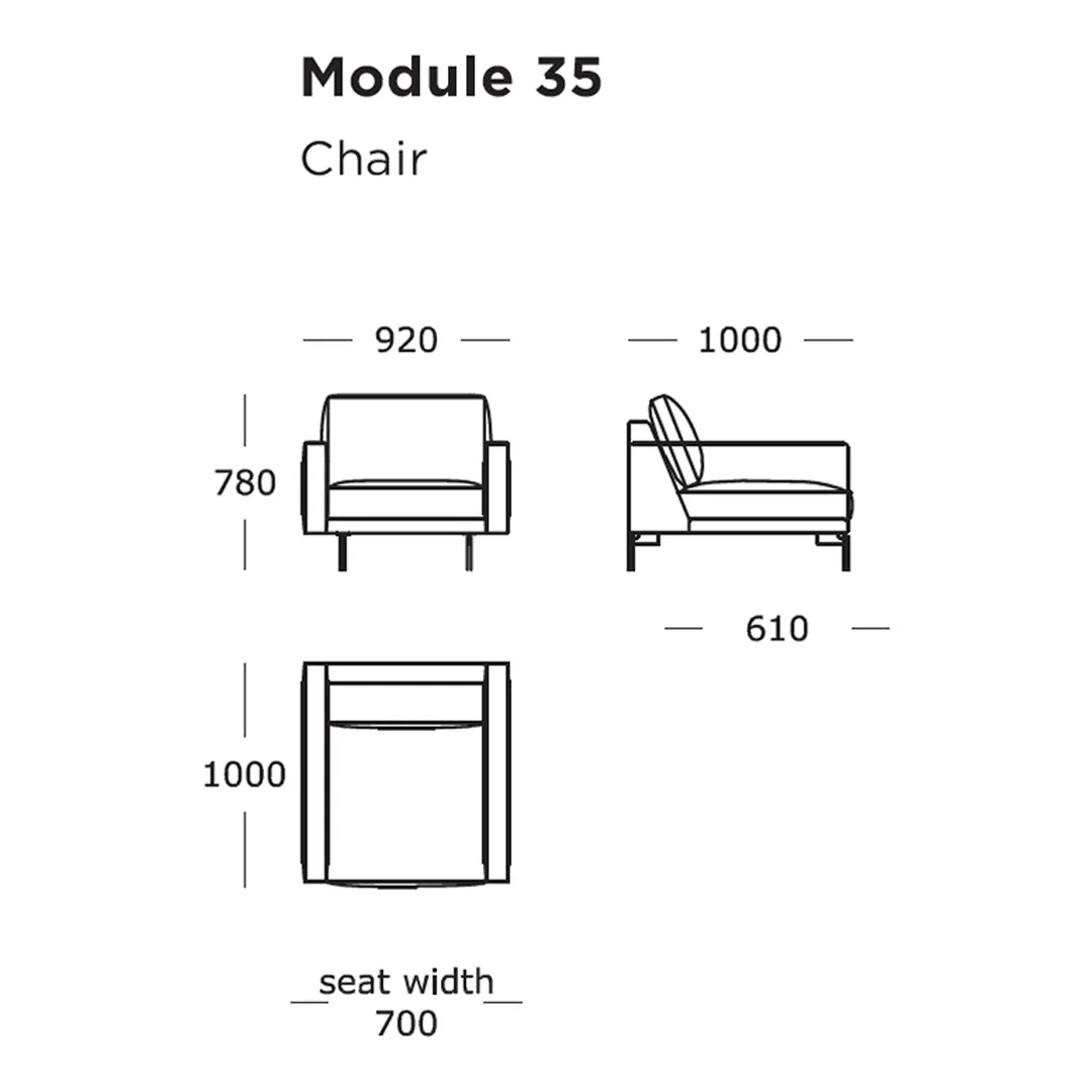 Edge V1 Modular Sofa (Modules 33-38)