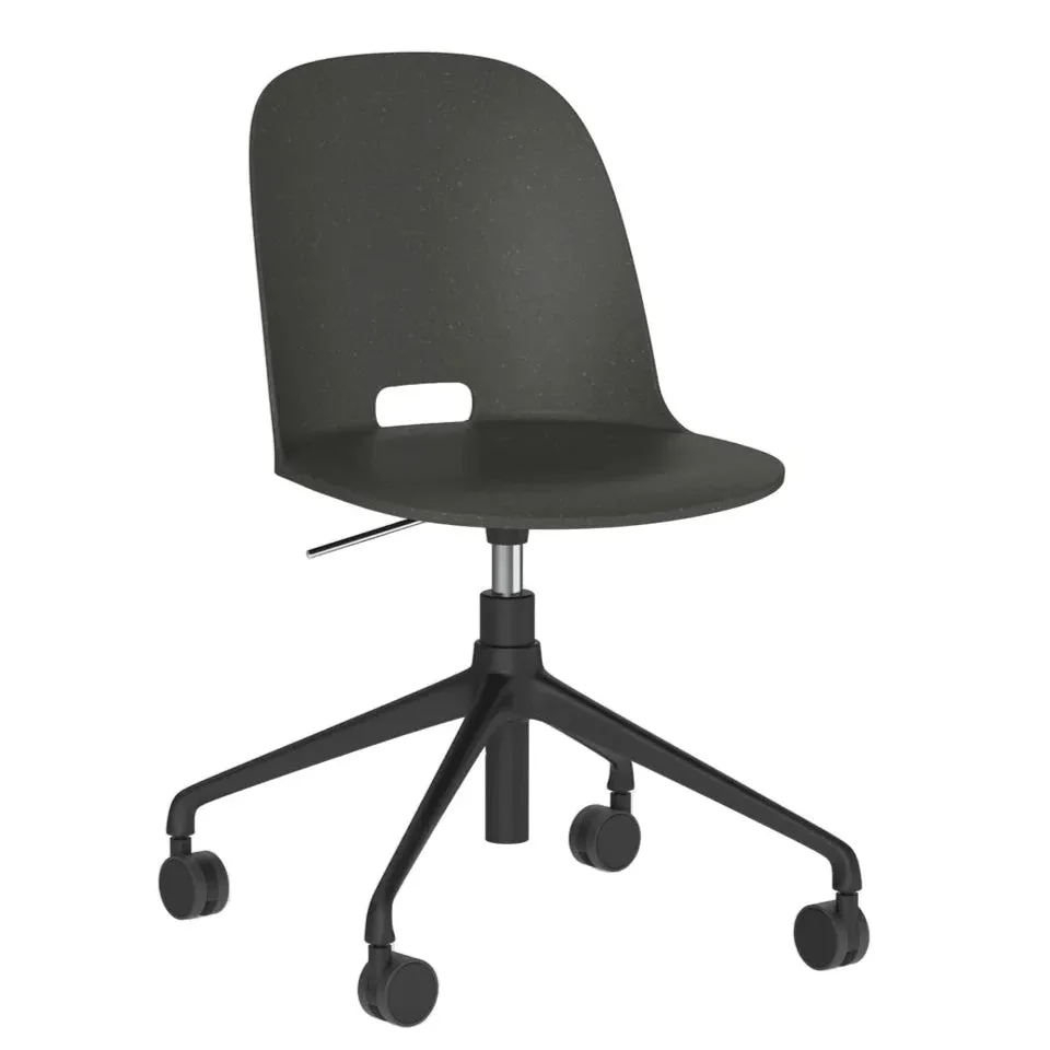 Emeco Alfi Work Swivel Chair With Casters