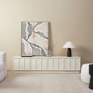 Emery Panel Entertainment Unit - Beige Mocka