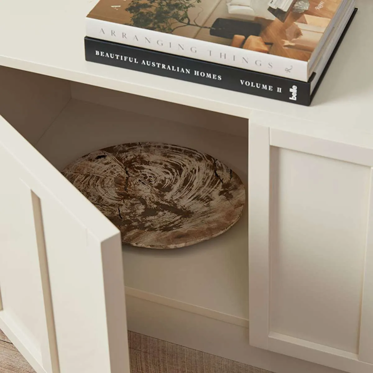 Emery Panel Entertainment Unit - Beige Mocka