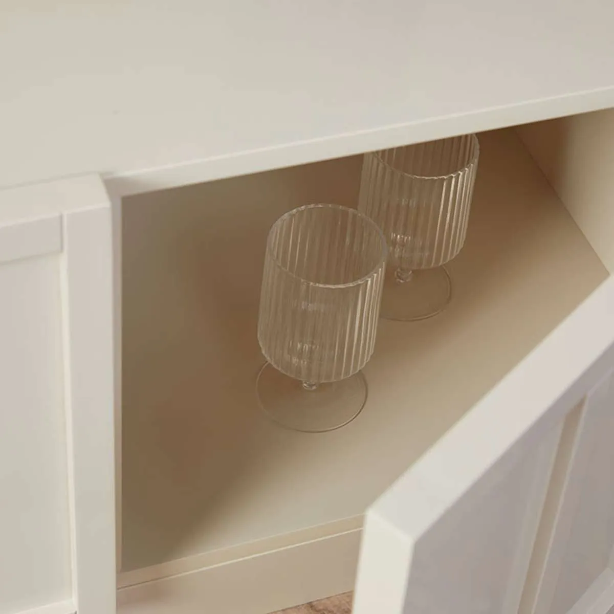 Emery Panel Entertainment Unit - Beige Mocka