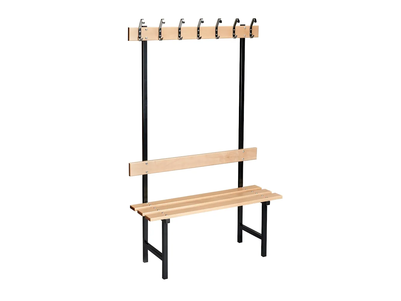 Essem Design Bench 70 Beech 60 Cm, Black