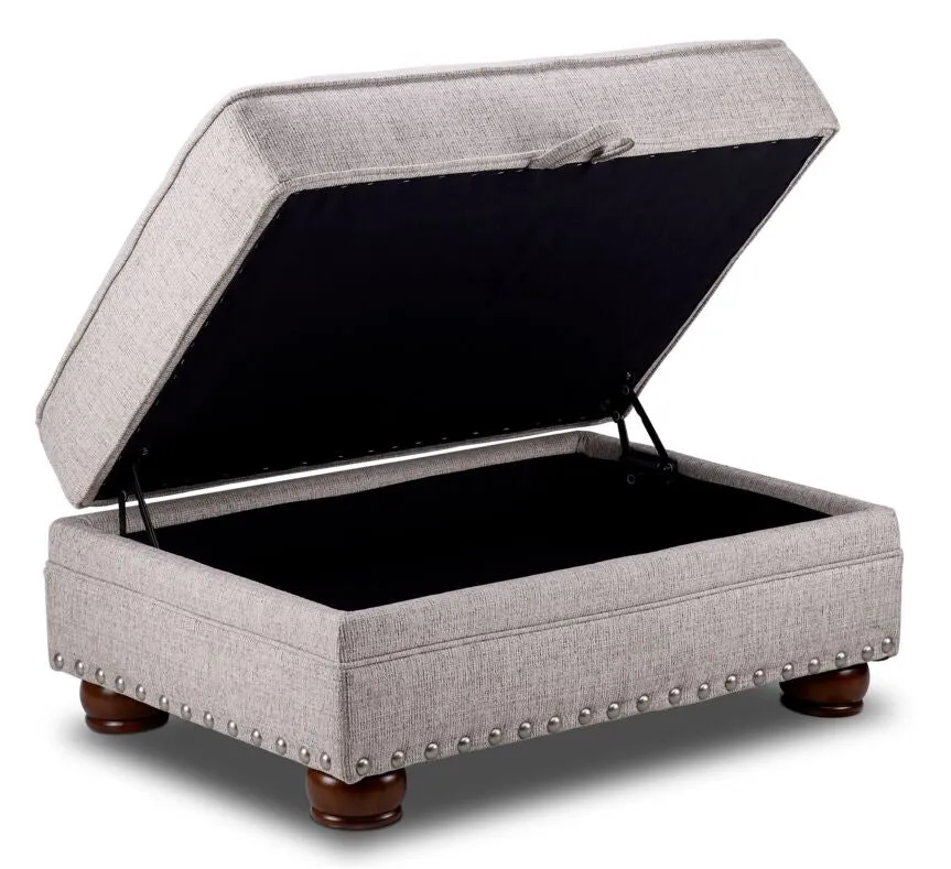 Farmington Storage Ottoman - Buff