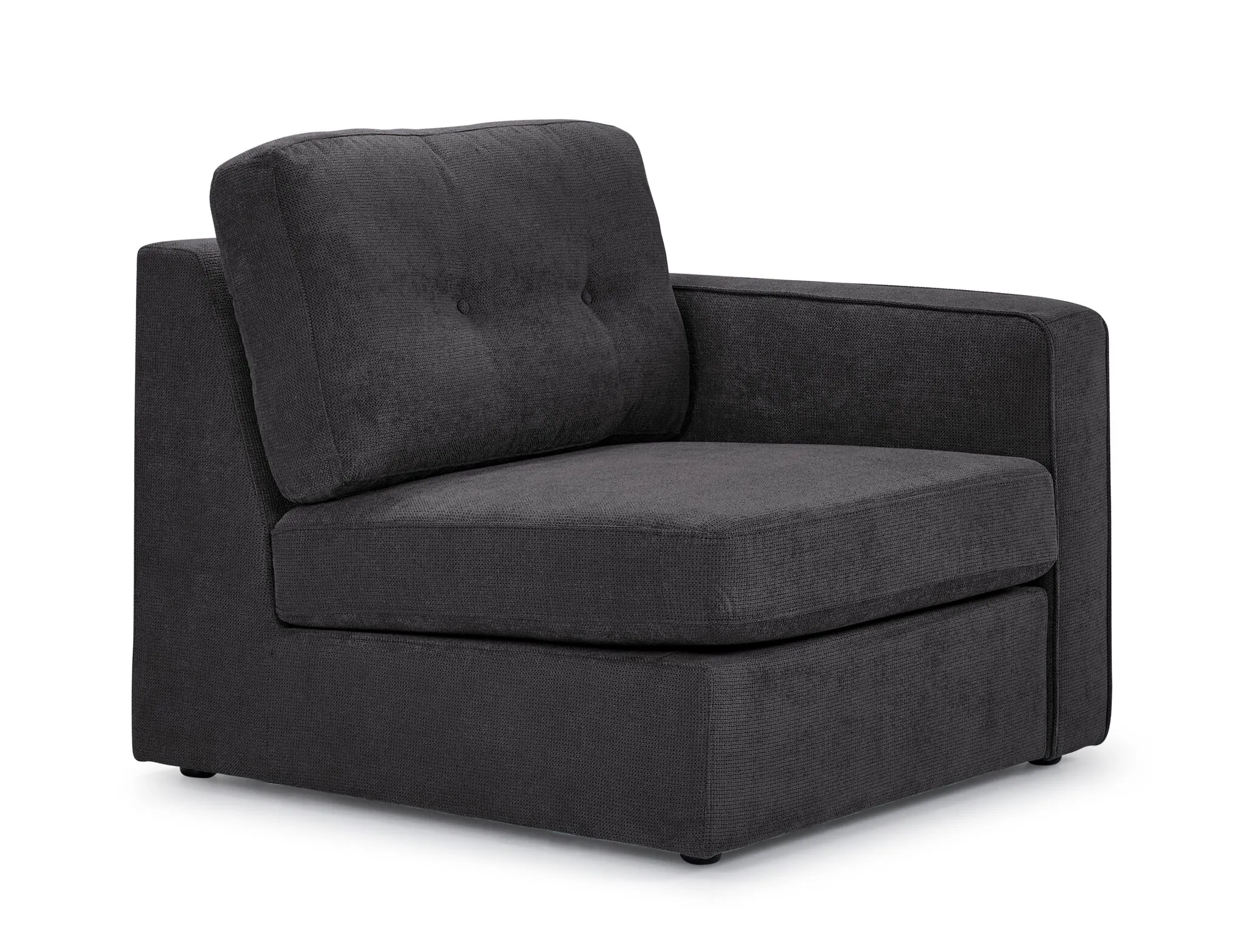 Feeling Connected - Connex 6-Piece Modular Sectional with Drawer Console - Dark Grey