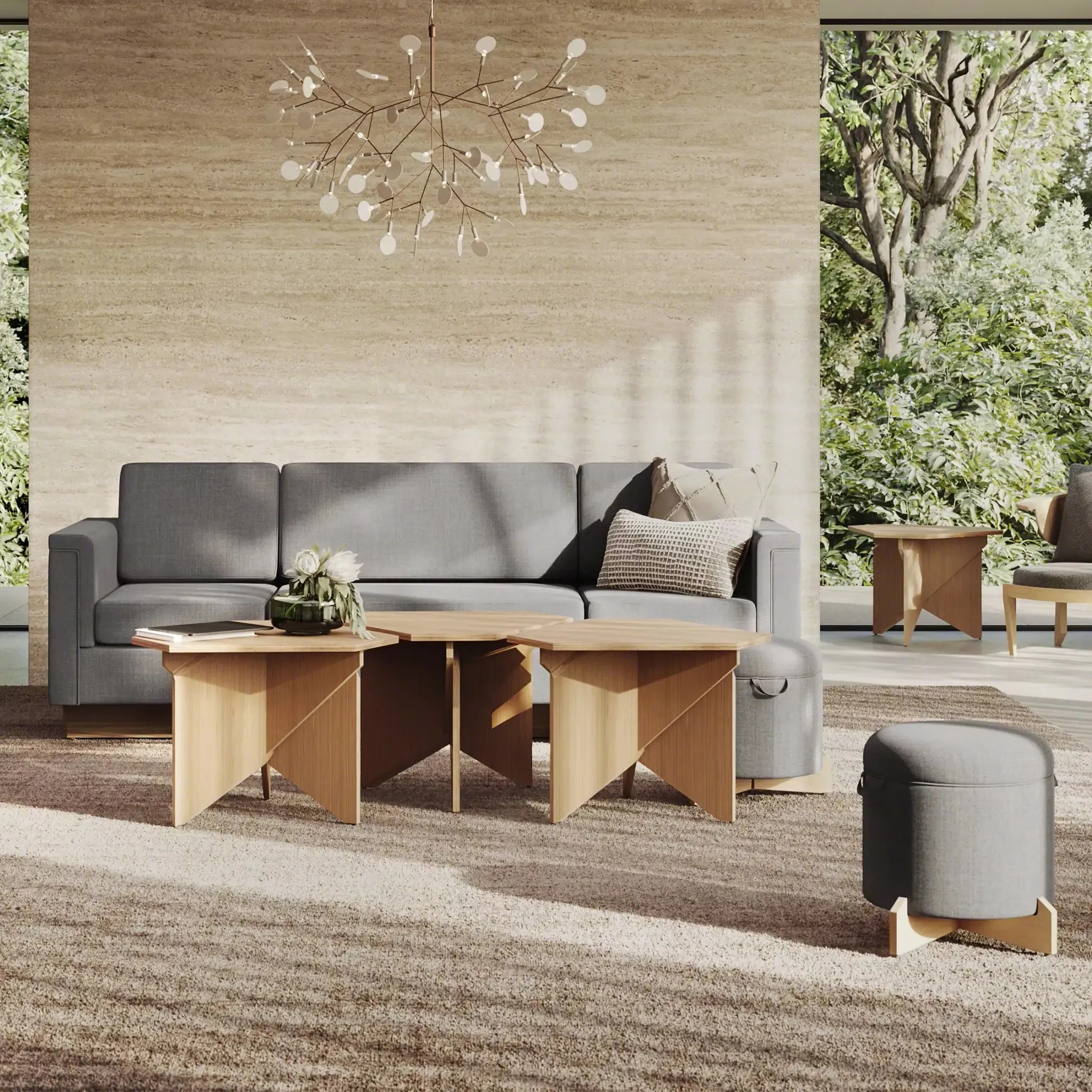 Frank Lloyd Wright Rockford Coffee Table