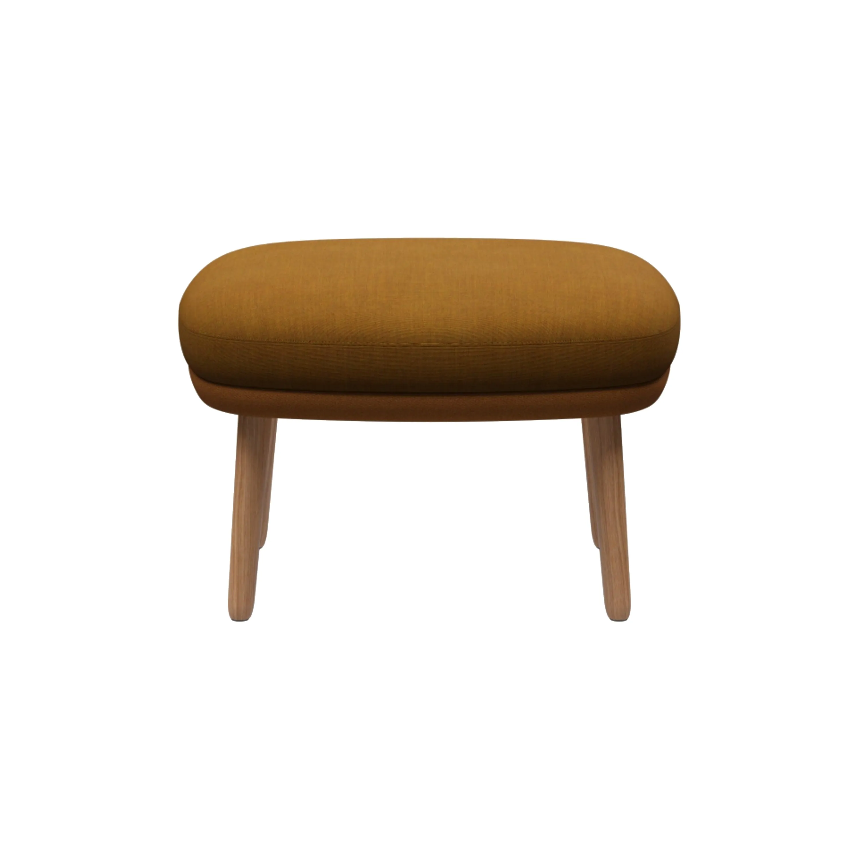 Fri Ottoman with Wood Legs