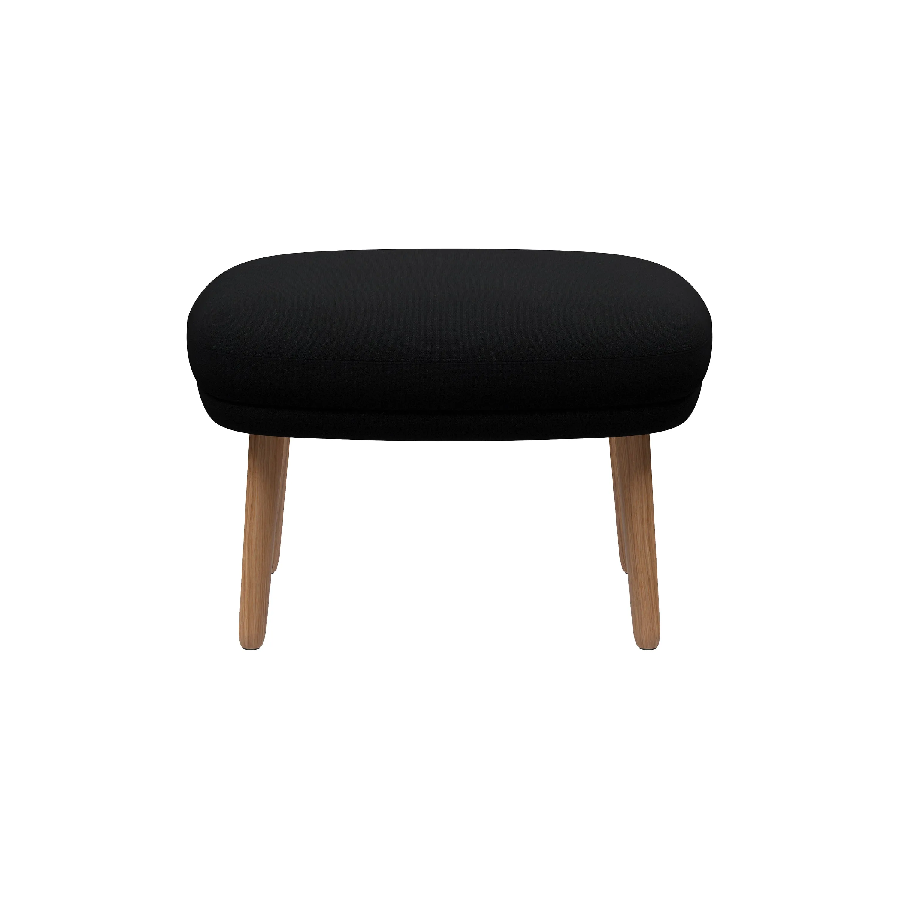 Fri Ottoman with Wood Legs