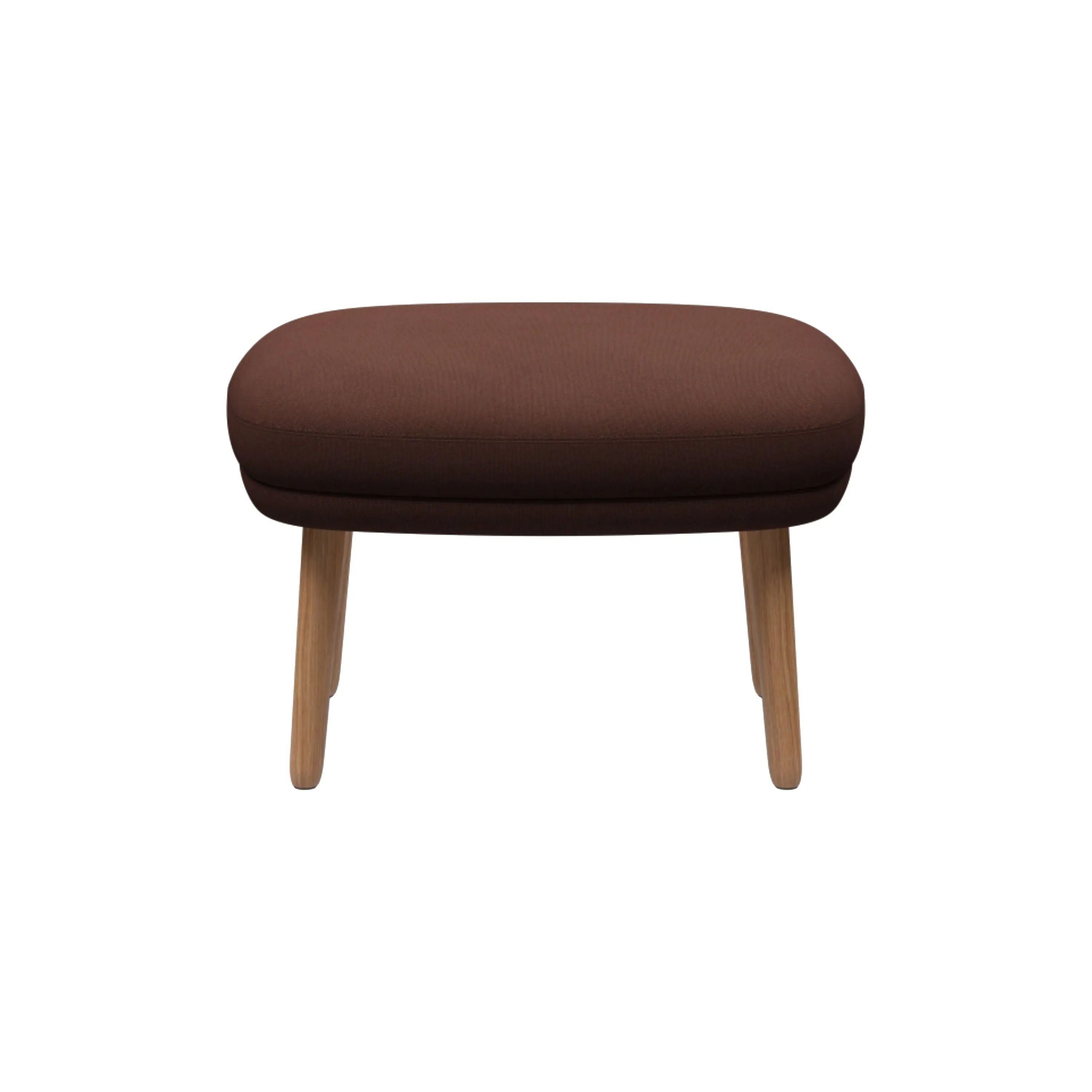 Fri Ottoman with Wood Legs