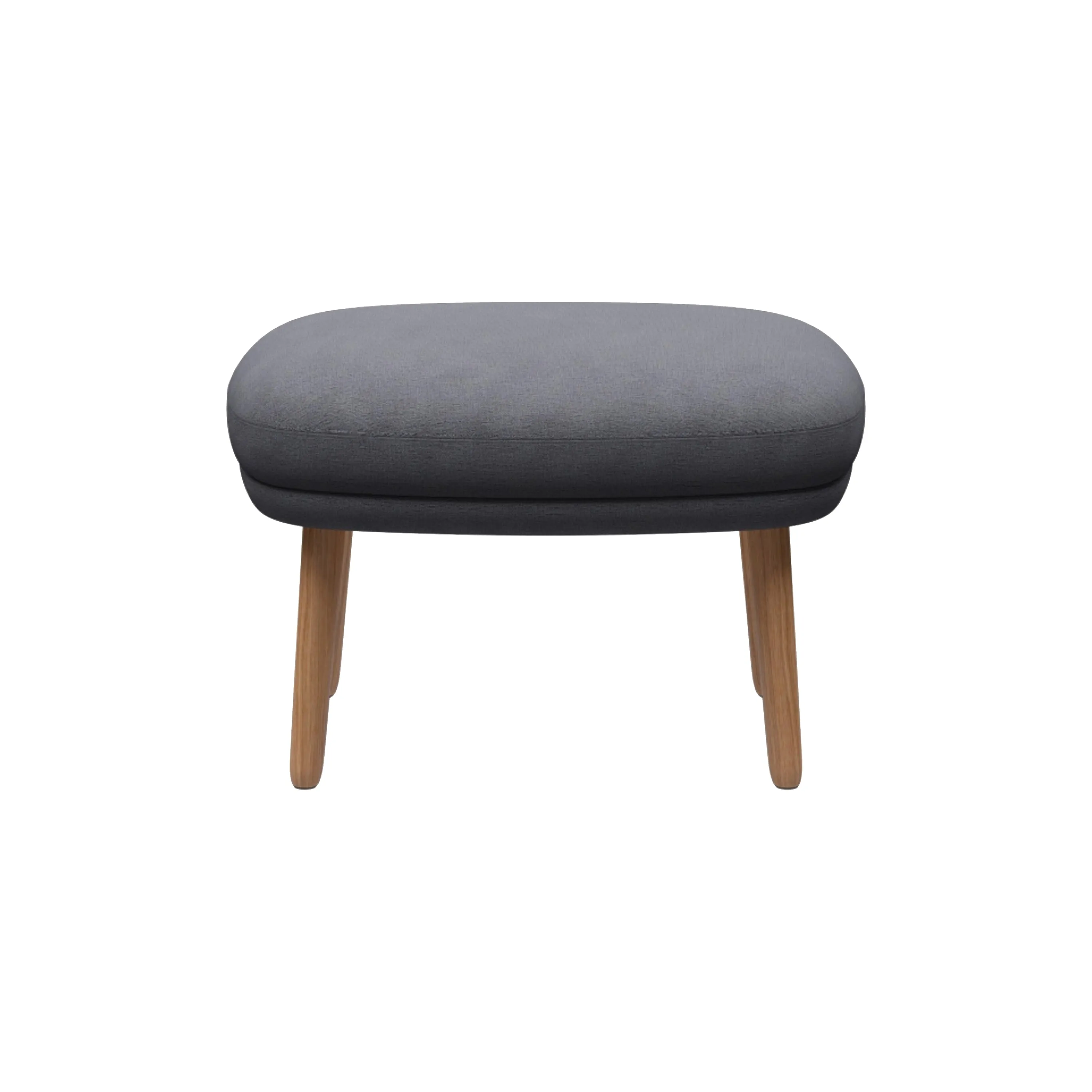 Fri Ottoman with Wood Legs