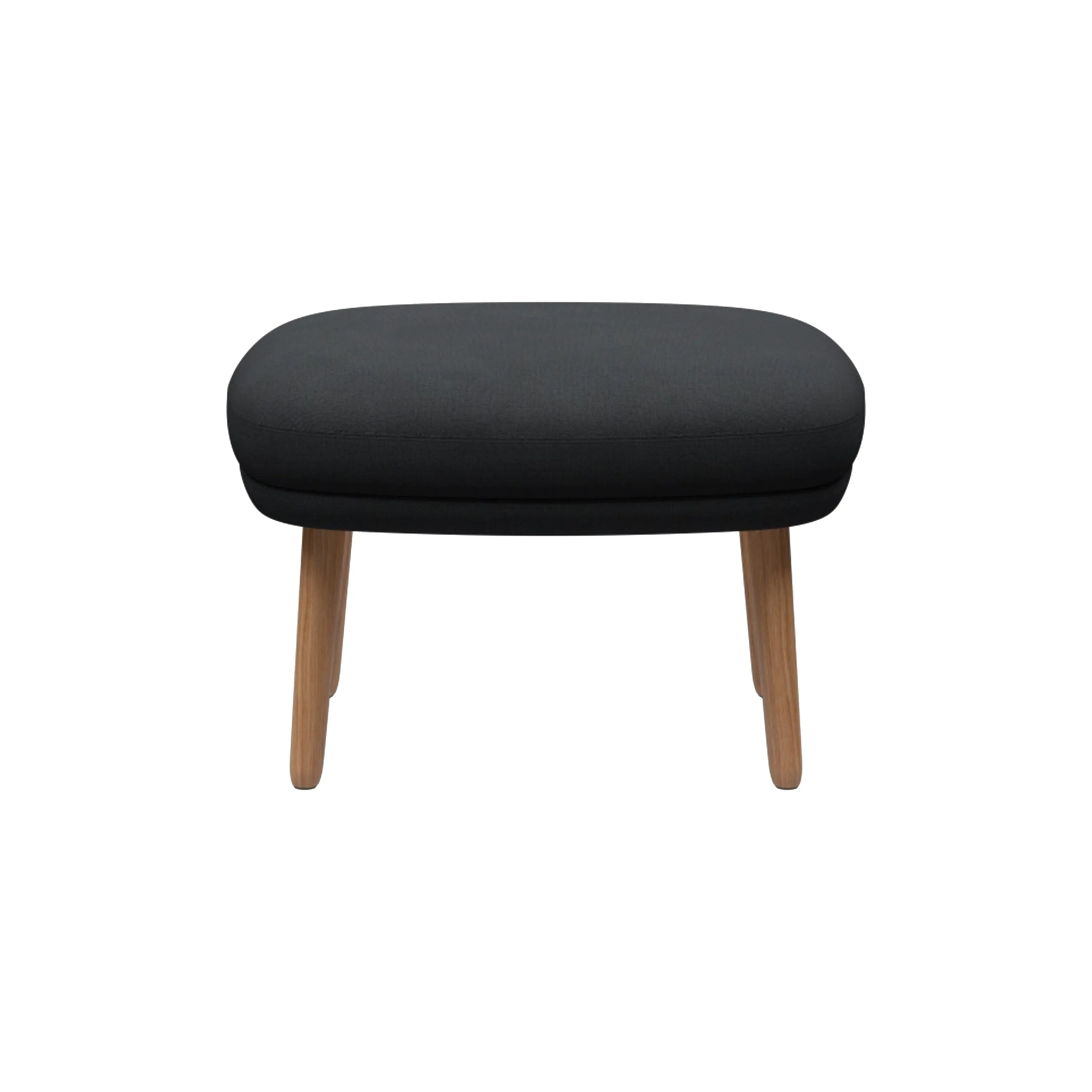 Fri Ottoman with Wood Legs