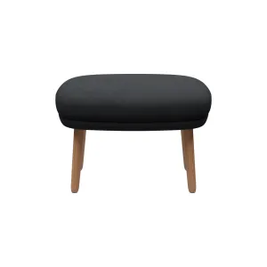 Fri Ottoman with Wood Legs