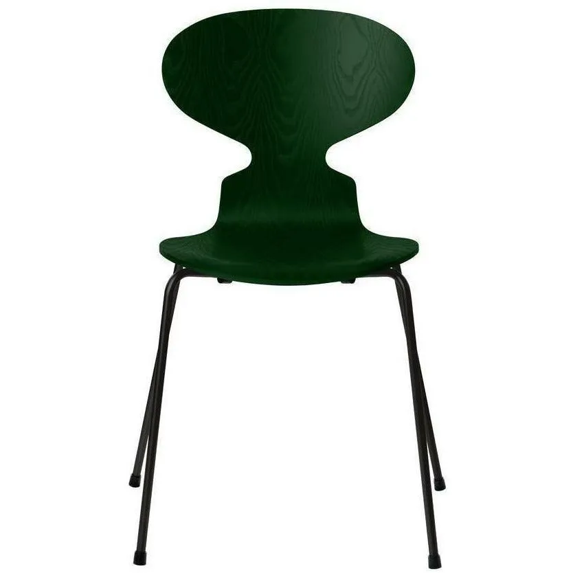 Fritz Hansen Ant™ Chair Dyed Ash Evergreen Bowl, Black Base