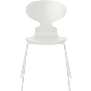 Fritz Hansen Ant™ Chair Dyed Ash White Bowl, White Base