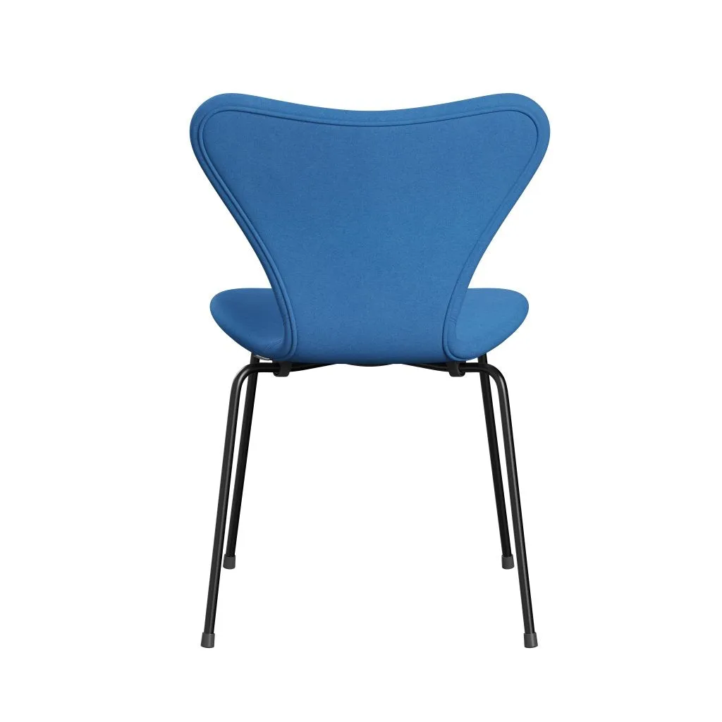 Fritz Hansen Series 7™ Chair Full Upholstery, Black/Divina Light Blue (Div742)