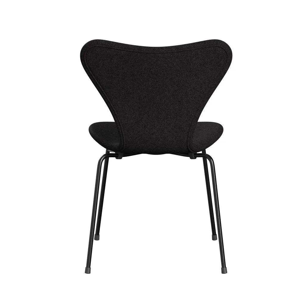 Fritz Hansen Series 7™ Chair Full Upholstery, Black/Divina Md Dark Grey