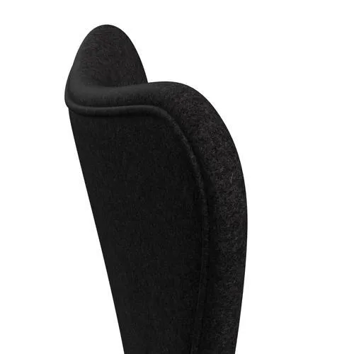 Fritz Hansen Series 7™ Chair Full Upholstery, Black/Divina Md Dark Grey