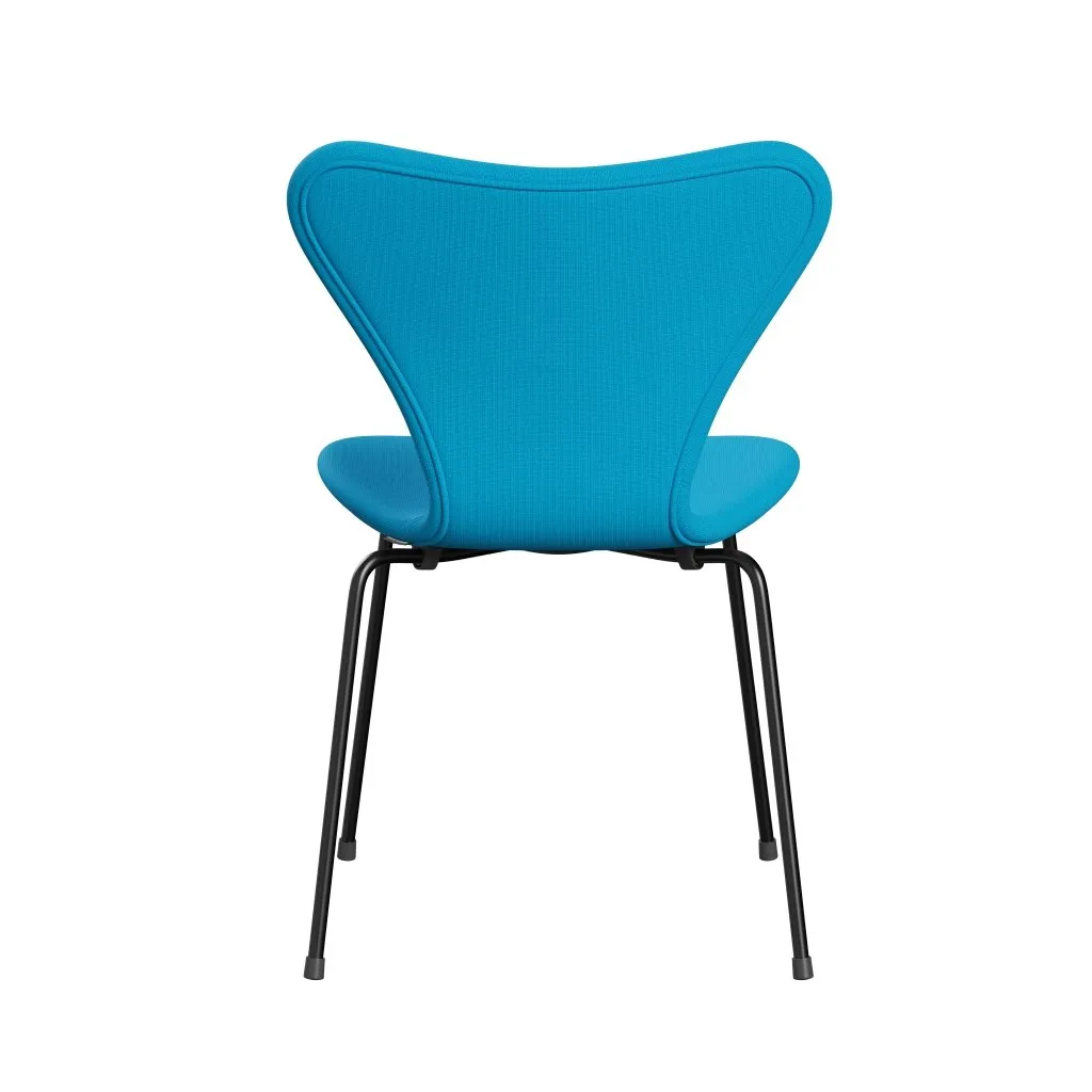 Fritz Hansen Series 7™ Chair Full Upholstery, Black/Fame Warm Turquoise