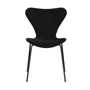 Fritz Hansen Series 7™ Chair Full Upholstery, Black/Remix Dark Brown (Rem393)