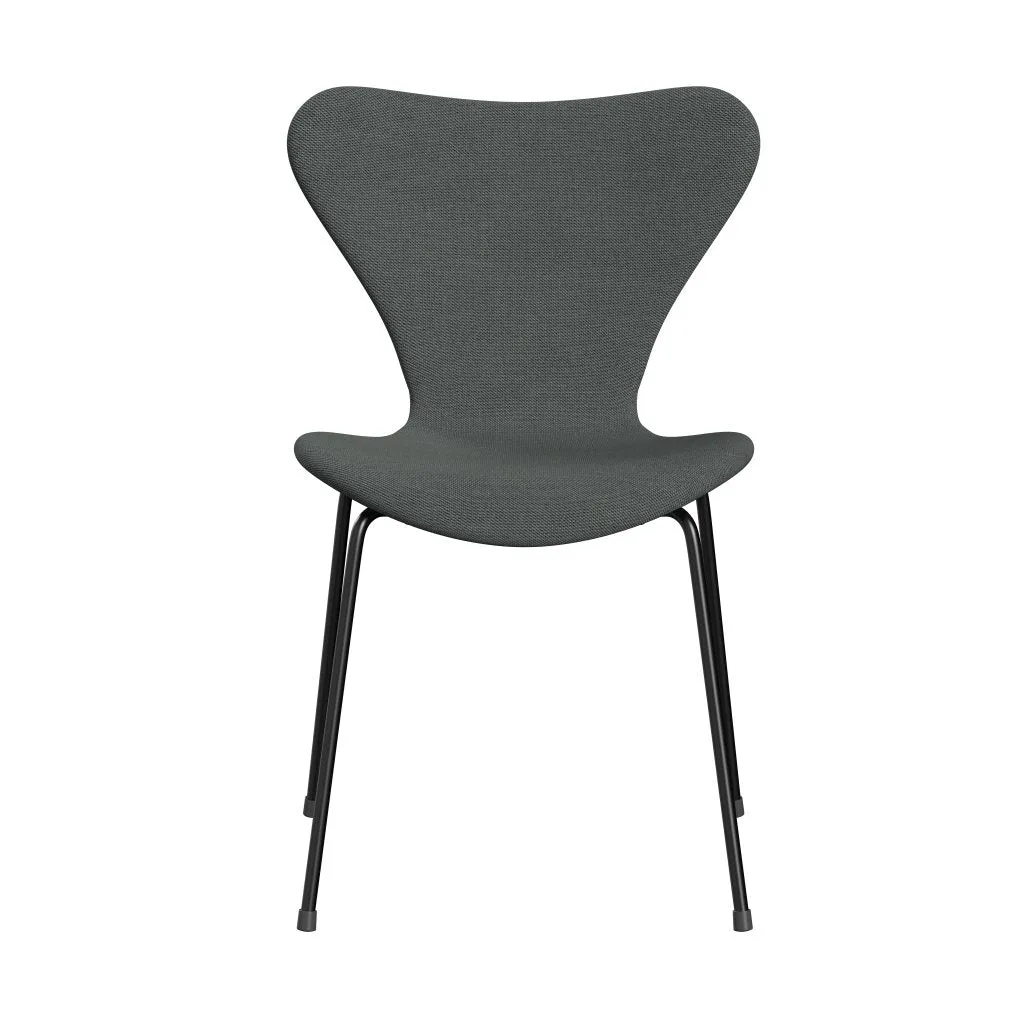Fritz Hansen Series 7™ Chair Full Upholstery, Black/Steelcut Trio Charcoal