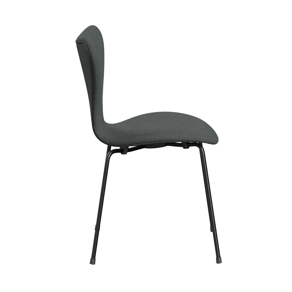 Fritz Hansen Series 7™ Chair Full Upholstery, Black/Steelcut Trio Charcoal