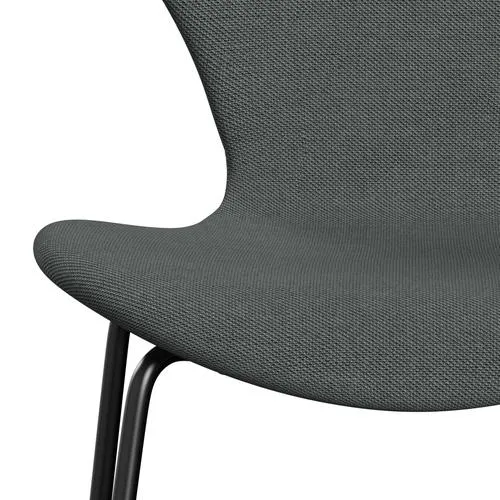 Fritz Hansen Series 7™ Chair Full Upholstery, Black/Steelcut Trio Charcoal