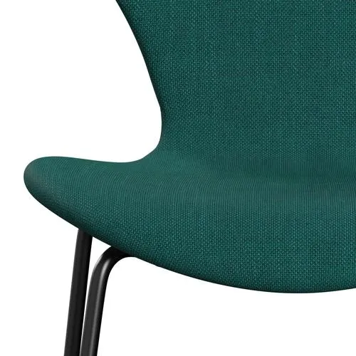 Fritz Hansen Series 7™ Chair Full Upholstery, Black/Sunniva 2 Green