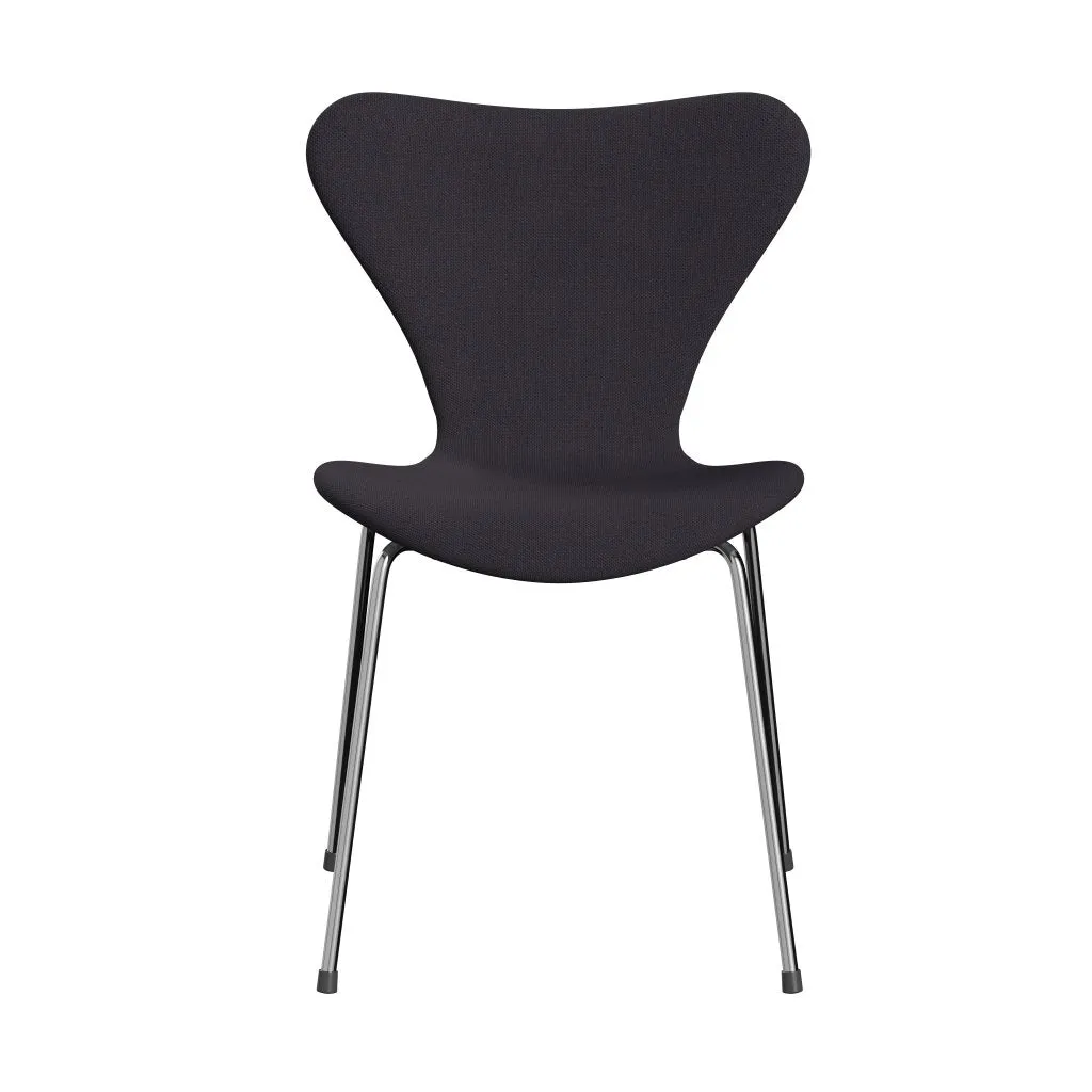 Fritz Hansen Series 7™ Chair Full Upholstery, Chrome/Steelcut Trio Warm Dark Blue