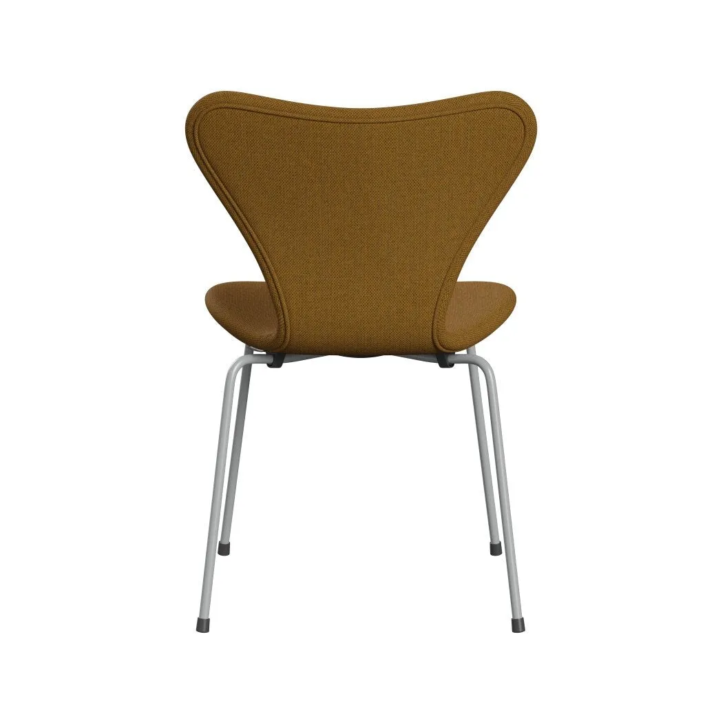 Fritz Hansen Series 7™ Chair Full Upholstery, Nine Grey/Re Wool Saffron/Natural