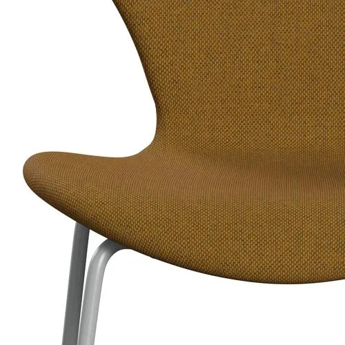 Fritz Hansen Series 7™ Chair Full Upholstery, Nine Grey/Re Wool Saffron/Natural