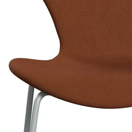 Fritz Hansen Series 7™ Chair Full Upholstery, Silver Grey/Divina Brown (Div346)