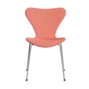 Fritz Hansen Series 7™ Chair Full Upholstery, Silver Grey/Fame Pink Light