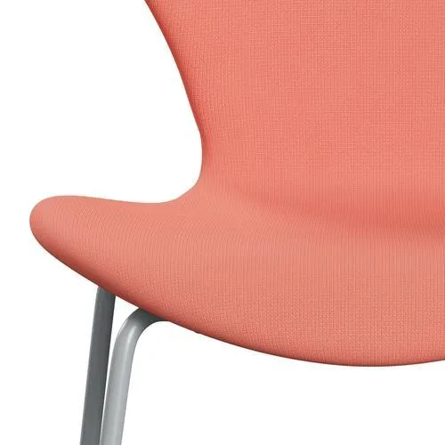 Fritz Hansen Series 7™ Chair Full Upholstery, Silver Grey/Fame Pink Light