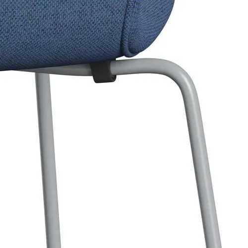 Fritz Hansen Series 7™ Chair Full Upholstery, Silver Grey/Re Wool Blue/Natural