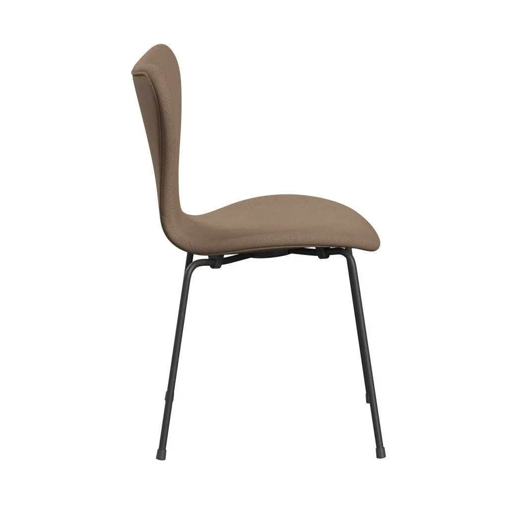 Fritz Hansen Series 7™ Chair Full Upholstery, Warm Graphite/Capture Sand/Brown