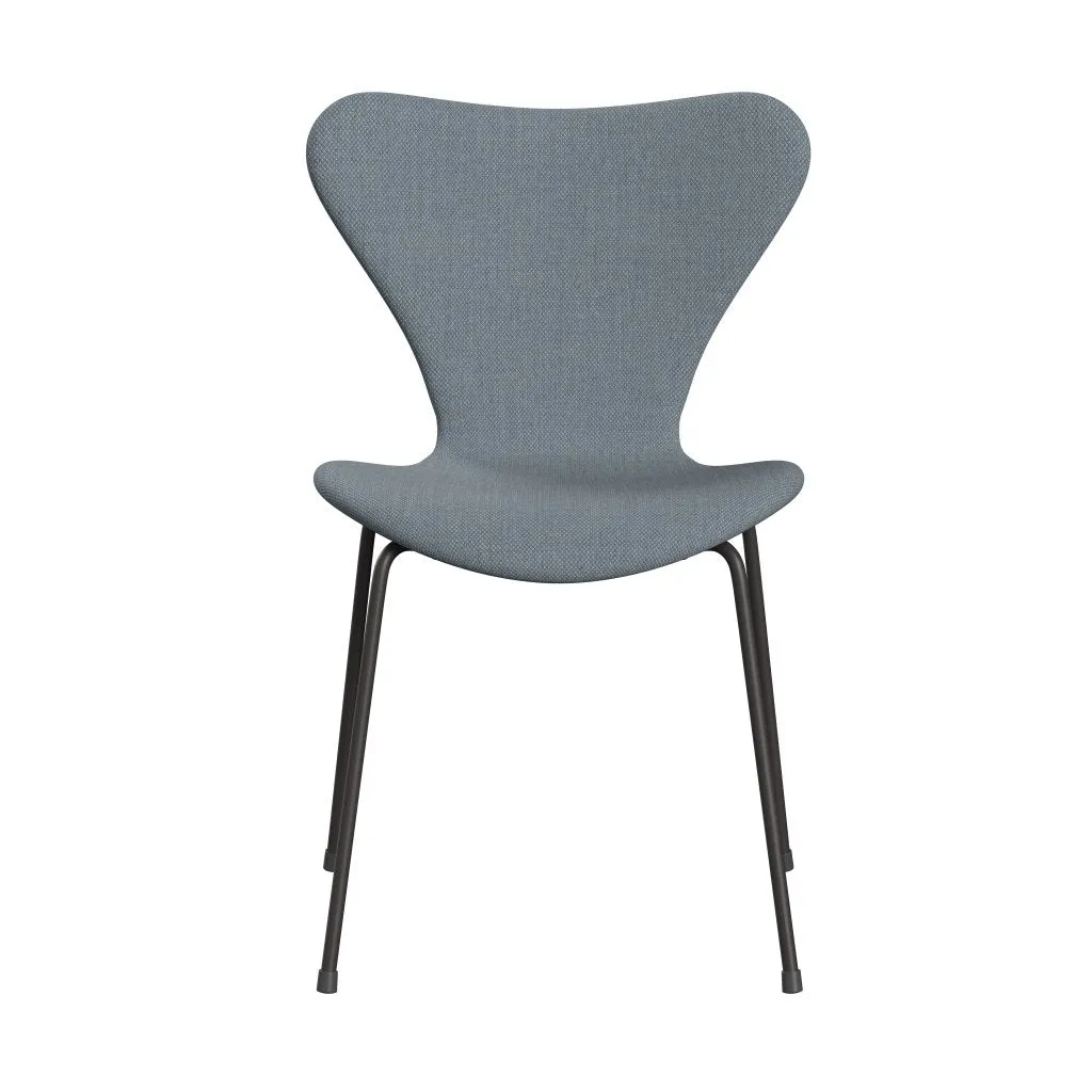 Fritz Hansen Series 7™ Chair Full Upholstery, Warm Graphite/Fiord Blue/Grey
