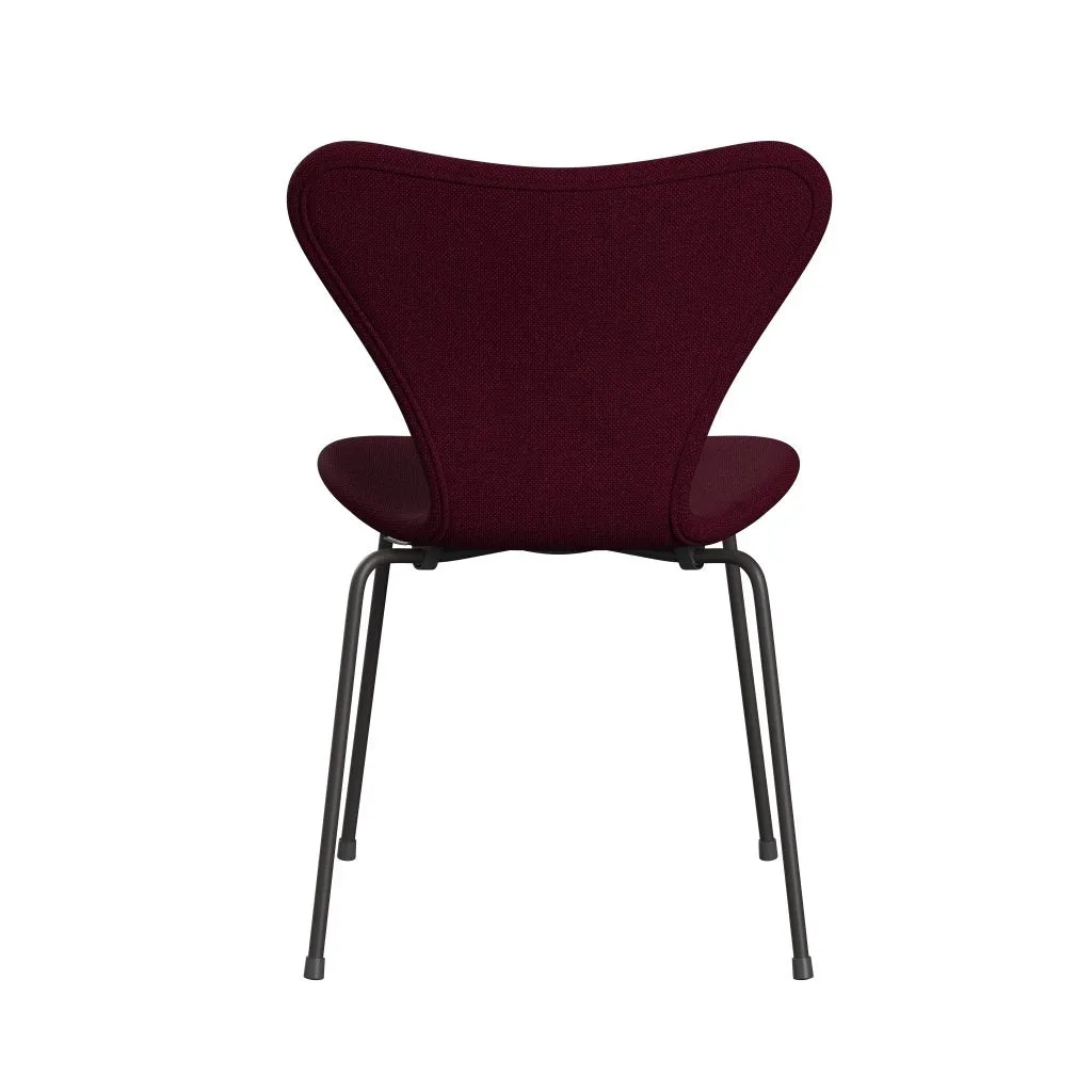 Fritz Hansen Series 7™ Chair Full Upholstery, Warm Graphite/Hallingdal Wine Red/Violet