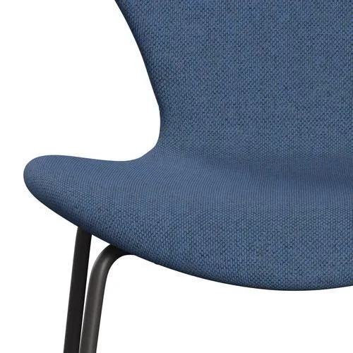 Fritz Hansen Series 7™ Chair Full Upholstery, Warm Graphite/Re Wool Blue/Natural
