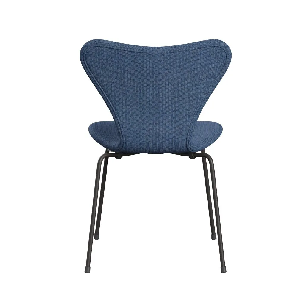 Fritz Hansen Series 7™ Chair Full Upholstery, Warm Graphite/Re Wool Blue/Natural